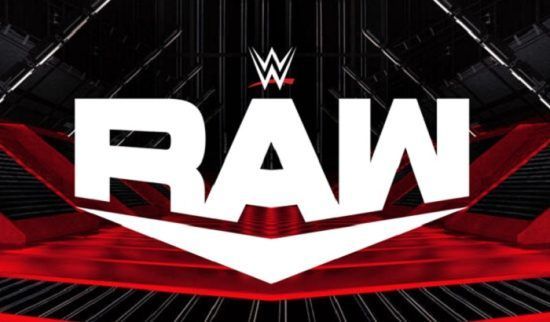 The raw logo is on a red and black background