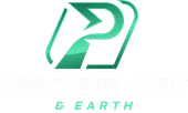 Logo of "Privilege Mark & Earth" with a green P-shaped design inside a white outline.