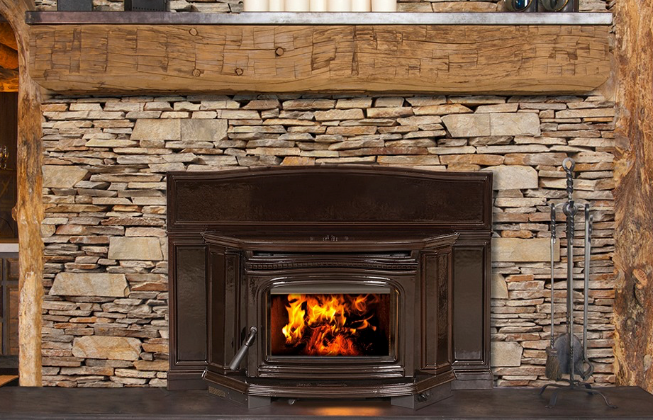 A living room with a fireplace and a television on the wall.