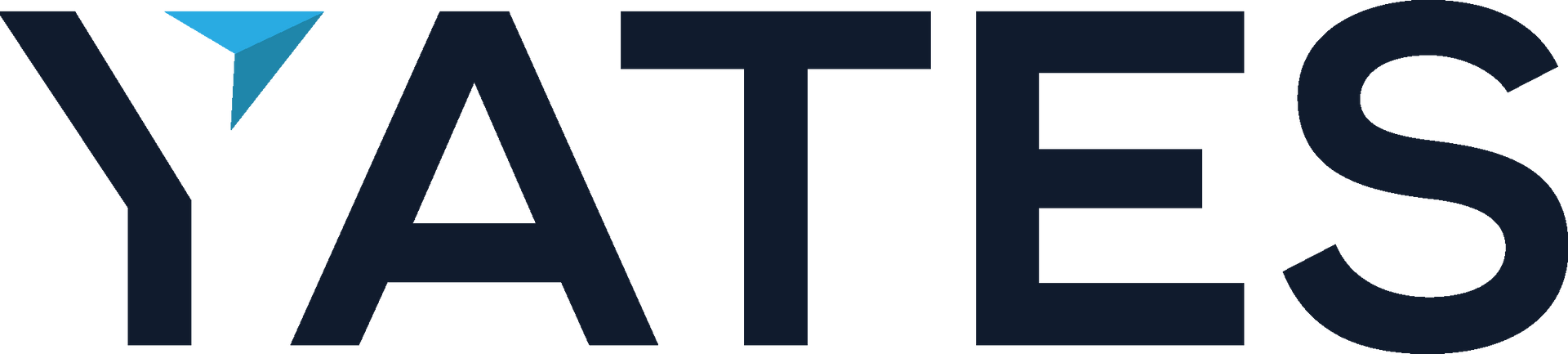 A logo for yates is shown on a white background.