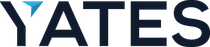 A logo for yates is shown on a white background.