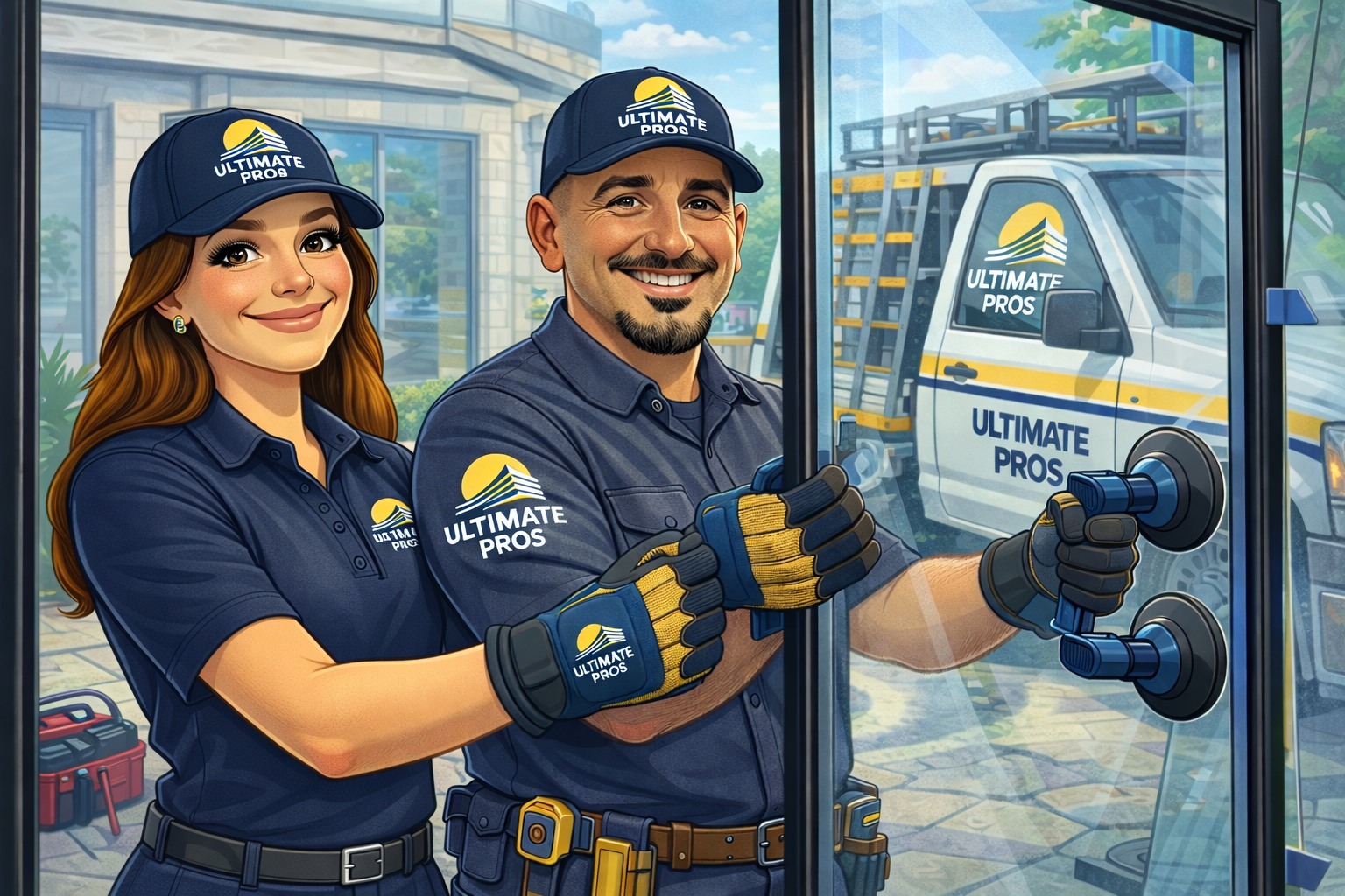 Commercial gym mirrors installation