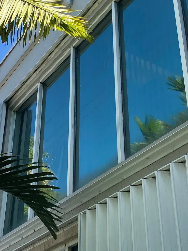 Residential window glass replacement completed for a home in the Redlands.