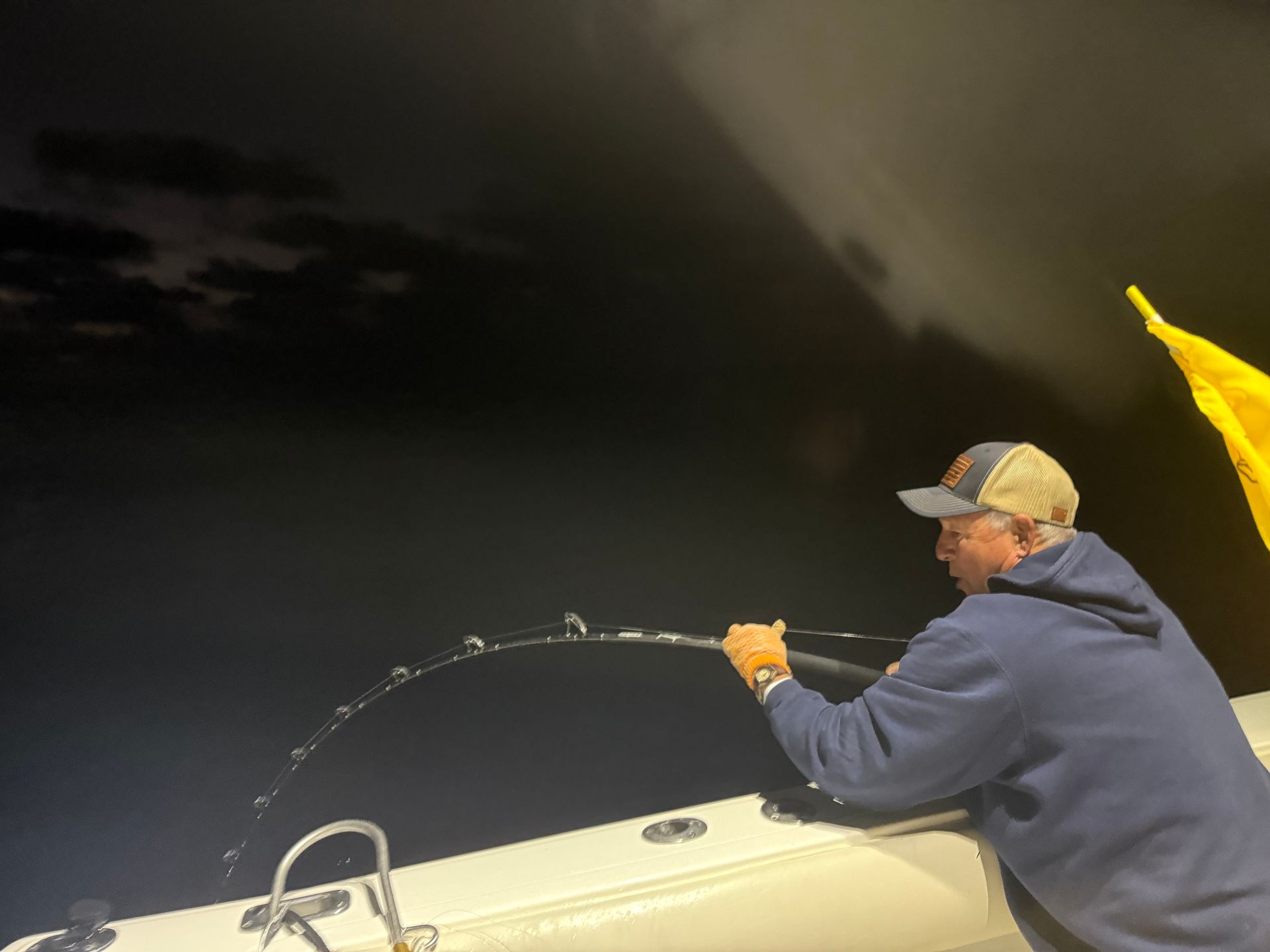 rods bent for swordfish fishing san diego