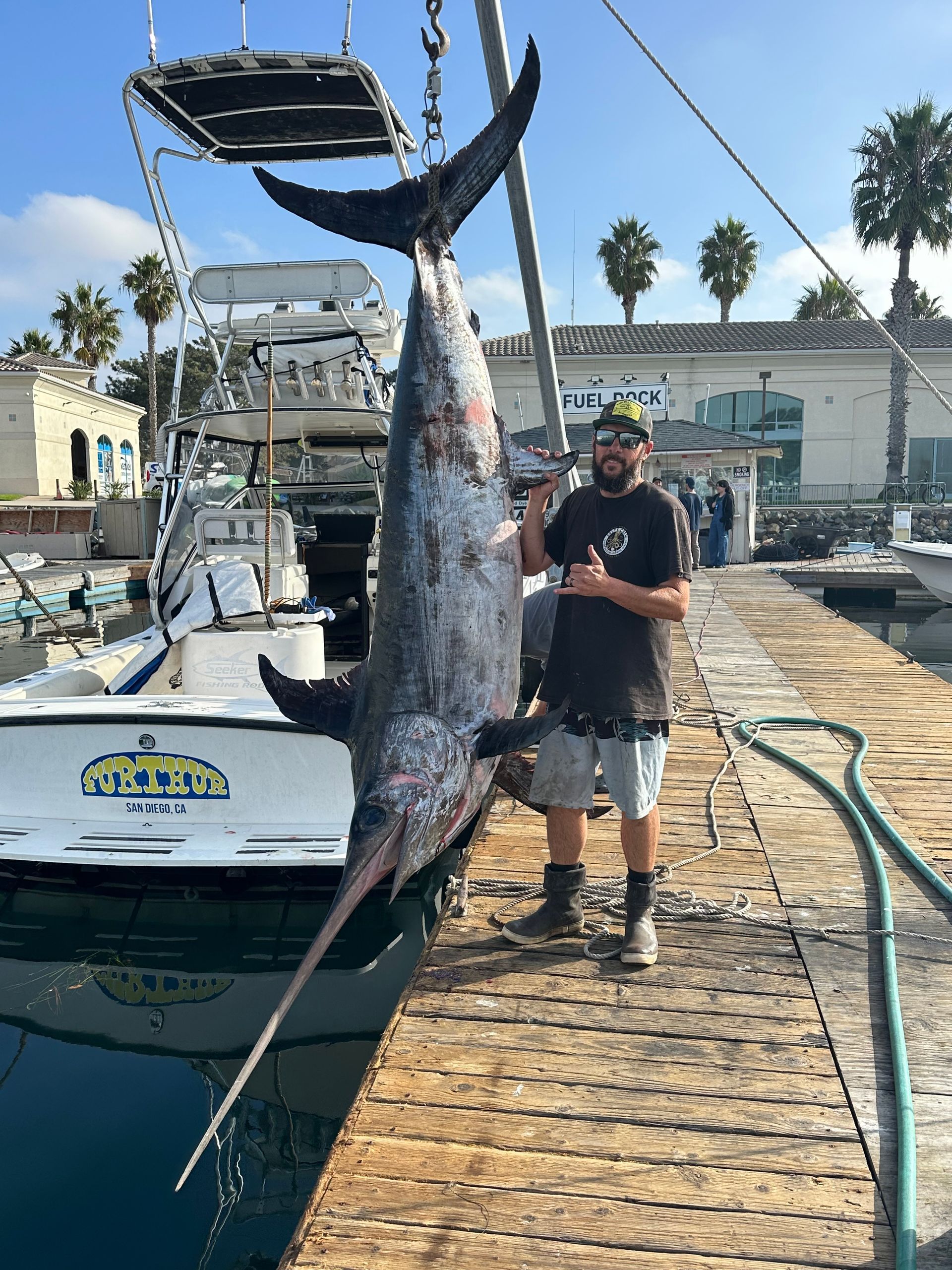 Huge Swordfish Caught Out of San Diego by Charter