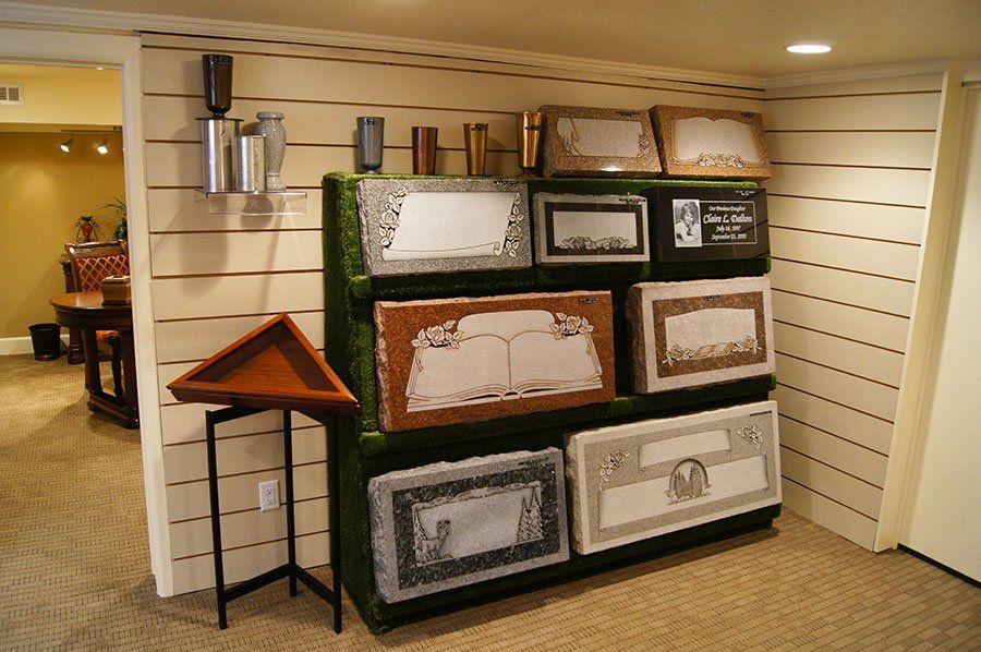 Gravestones at McDougal Funeral Home
