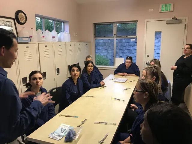 Dental Assistants in class