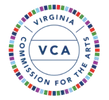 Virginia Commission for the Arts logo with multicolored ring and VCA initials