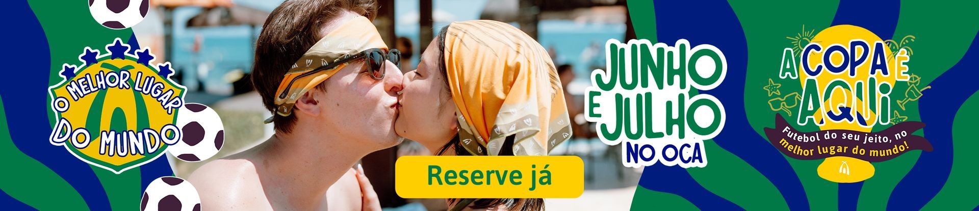 Um banner para janeiro mostra um homem nadando em uma piscina