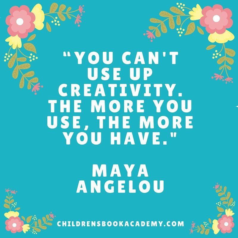 Maya Angelou quote for Children's Book academy social media image