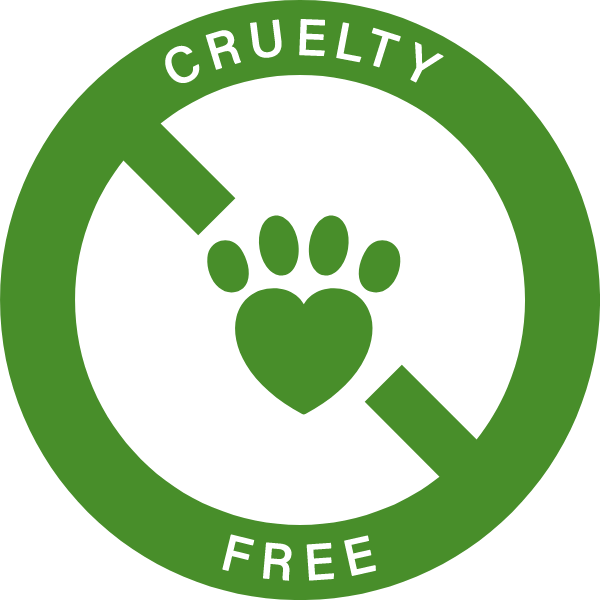 Un cartel verde y blanco que dice libre de crueldad animal.
