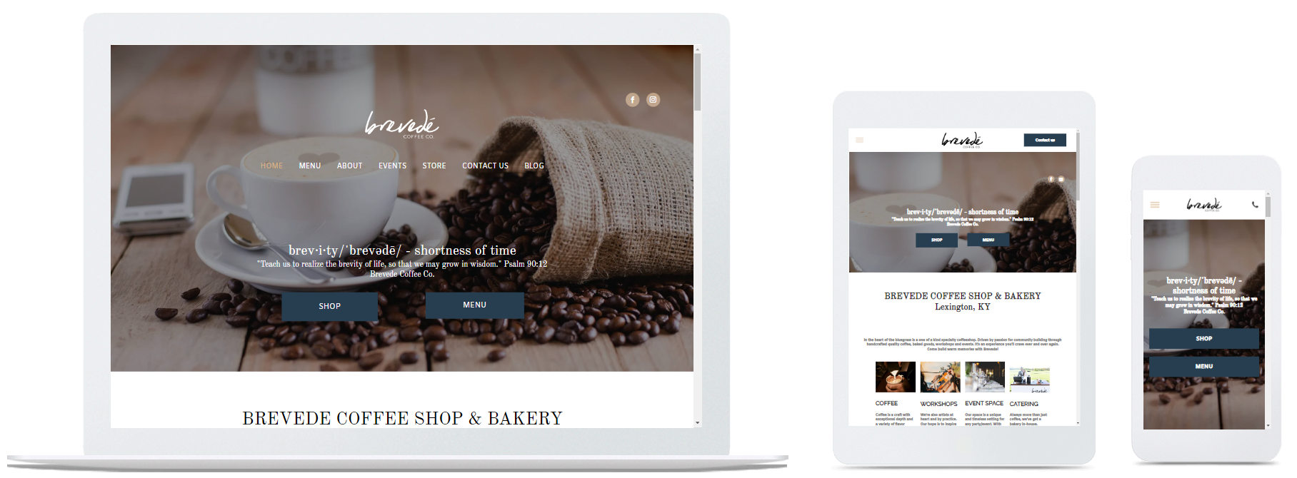 Brevede Coffee Niko & Mar Web Design
