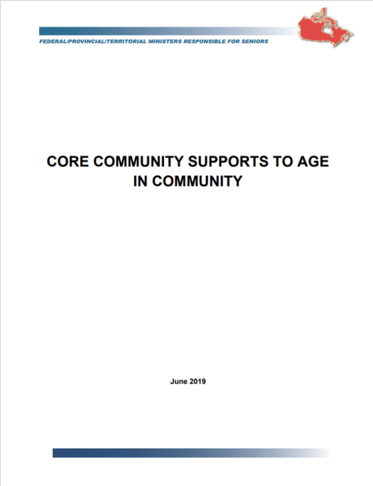 A white paper that says core community supports to age in community