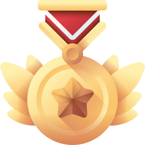 Icône illustrant l’excellence et la reconnaissance des compétences certifiées.