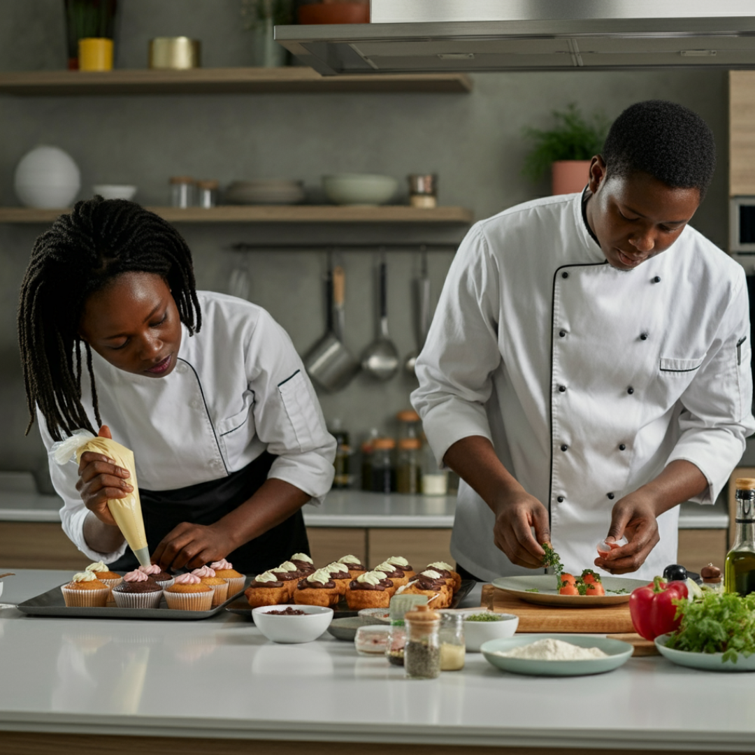 Formation en pâtisserie et cuisine pour acquérir des compétences professionnelles en restauration.