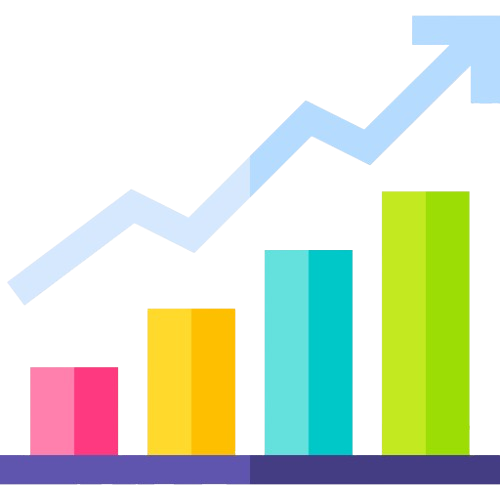 Icône illustrant la montée en compétence et la réussite professionnelle grâce à la formation.