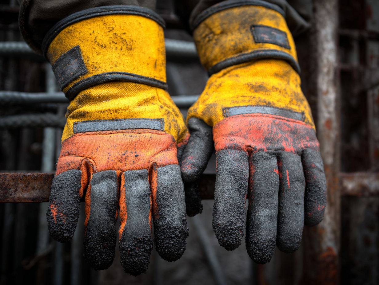 rubber insulating gloves