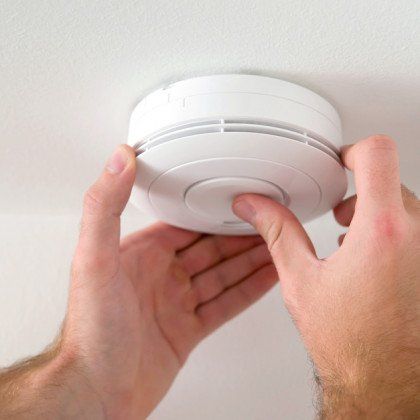Man Hand And Fire Alarm Man Hand And Fire Alarm