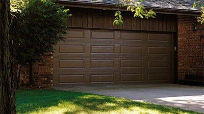 Garage Door Services — New Wooden Door Installed in Johnson City, TN