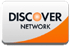 A white and orange discover network logo on a white background.