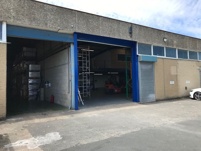 industrial - commercial - steelwork - blue - painting and decorating