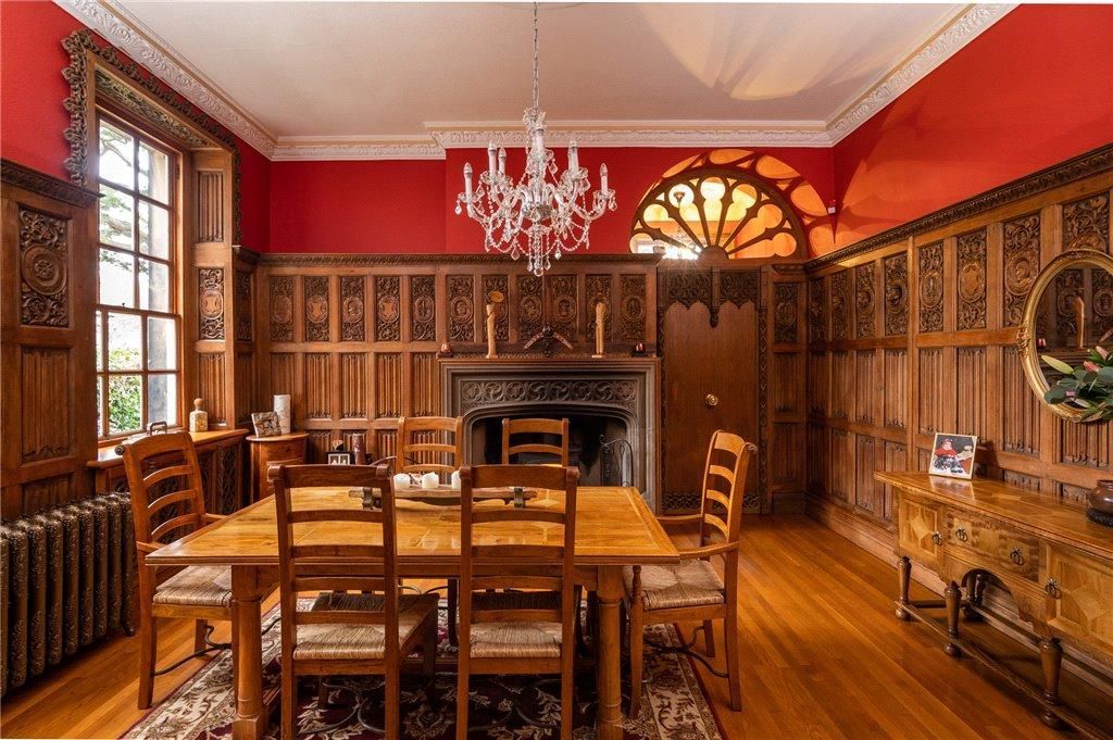 interior hallway painting and decorating - wood panelling - detailed - decorative finishes