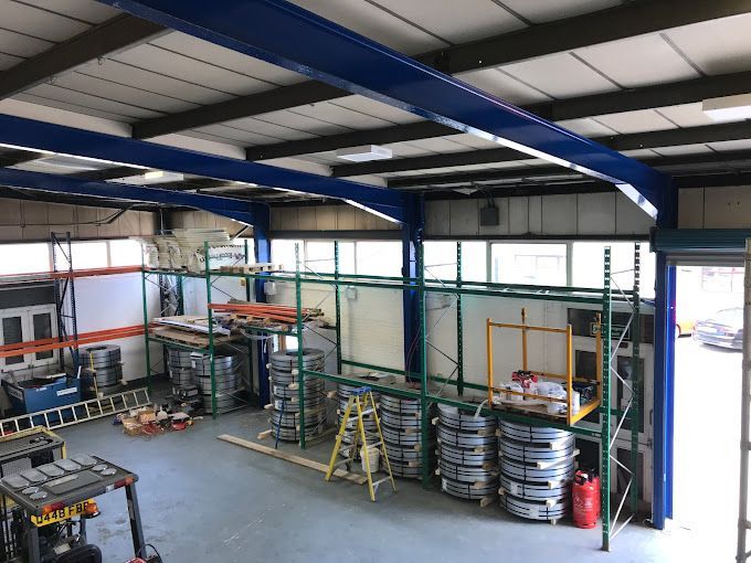 industrial - commercial - steelwork - blue - painting and decorating