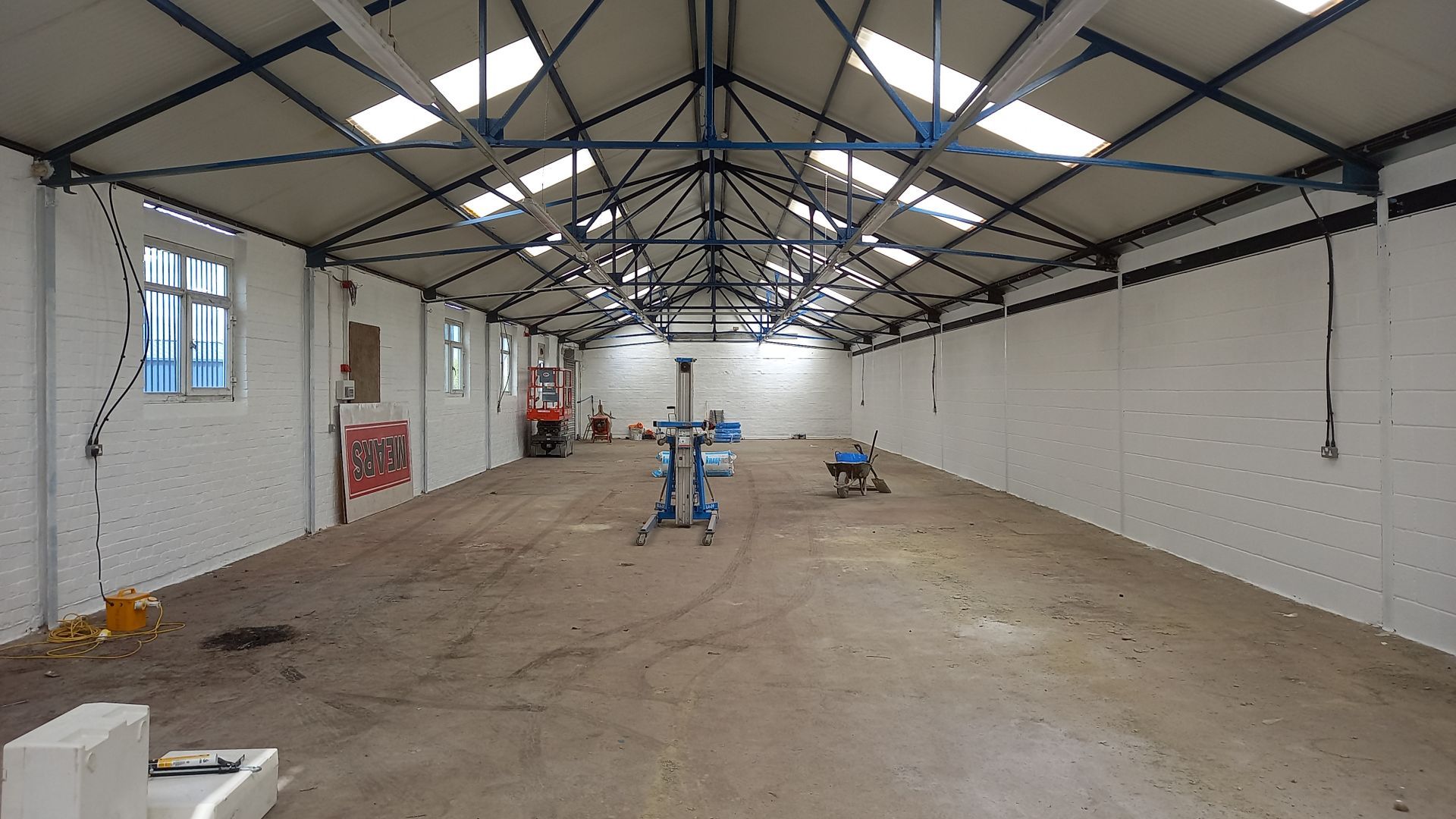 industrial - commercial - steelwork - blue - painting and decorating