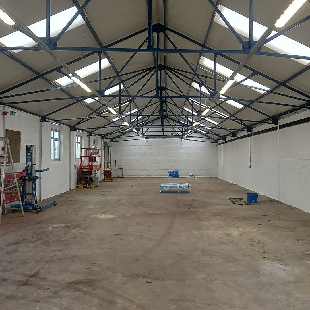 industrial - commercial - steelwork - blue - painting and decorating