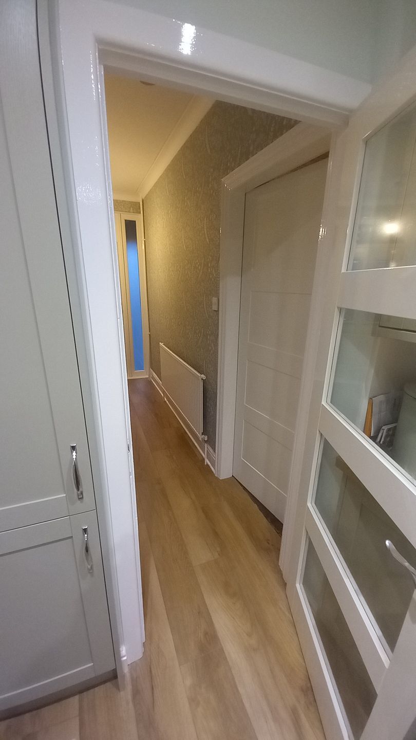 interior painting and decorating - living spaces - wallpaper - feature wall
