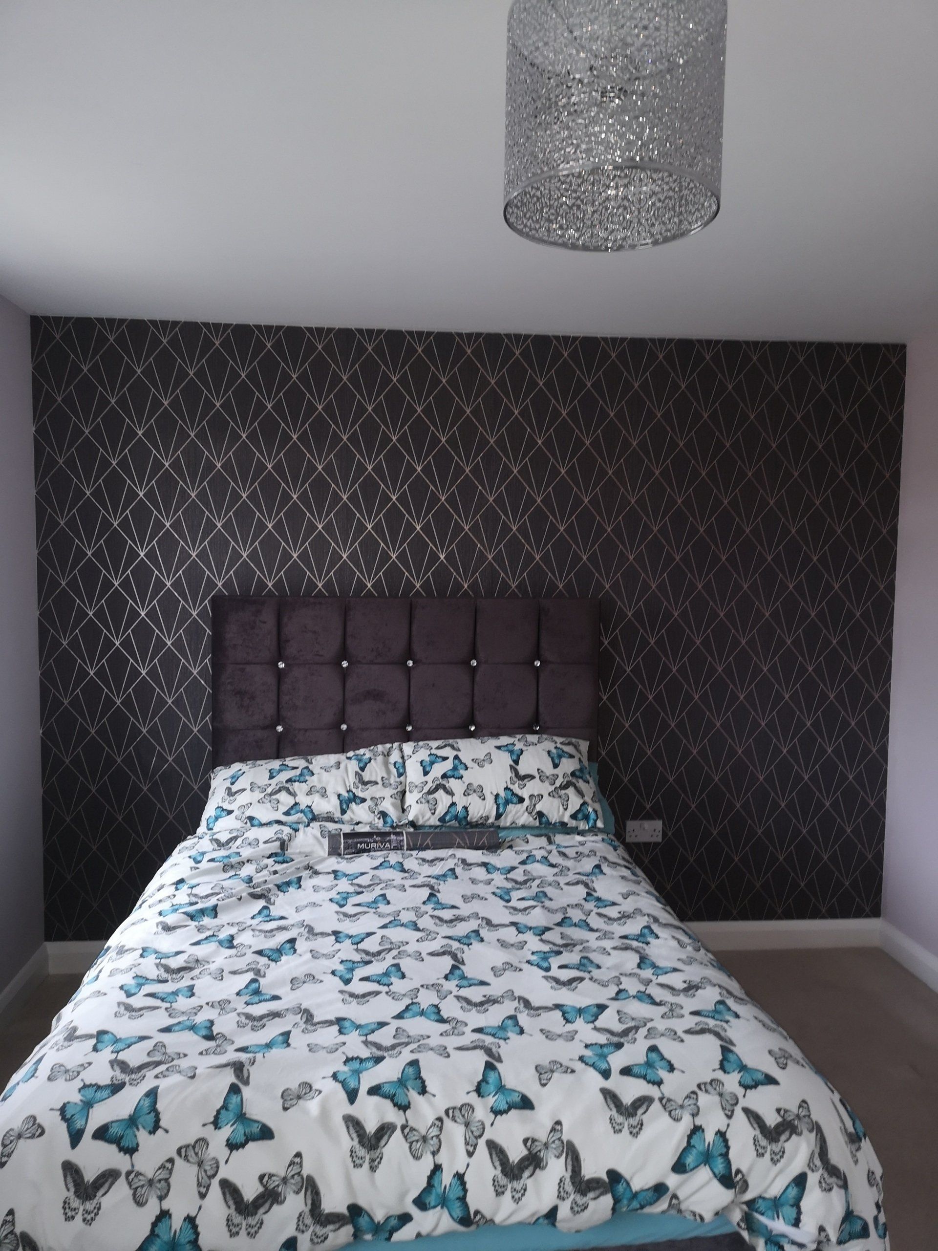 interior painting and decorating - living spaces - wallpaper - feature wall
