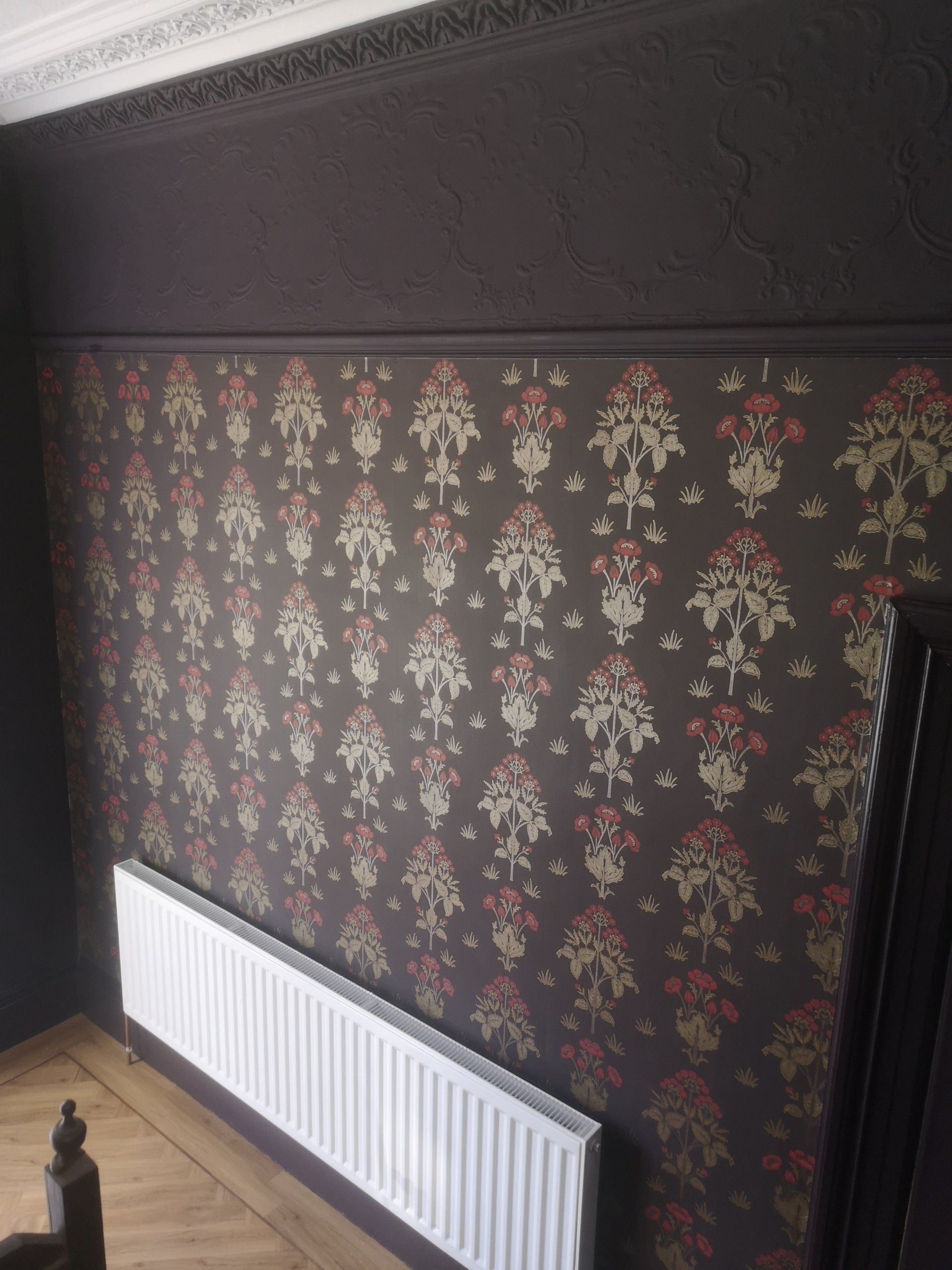 interior painting and decorating - living spaces - wallpaper - feature wall
