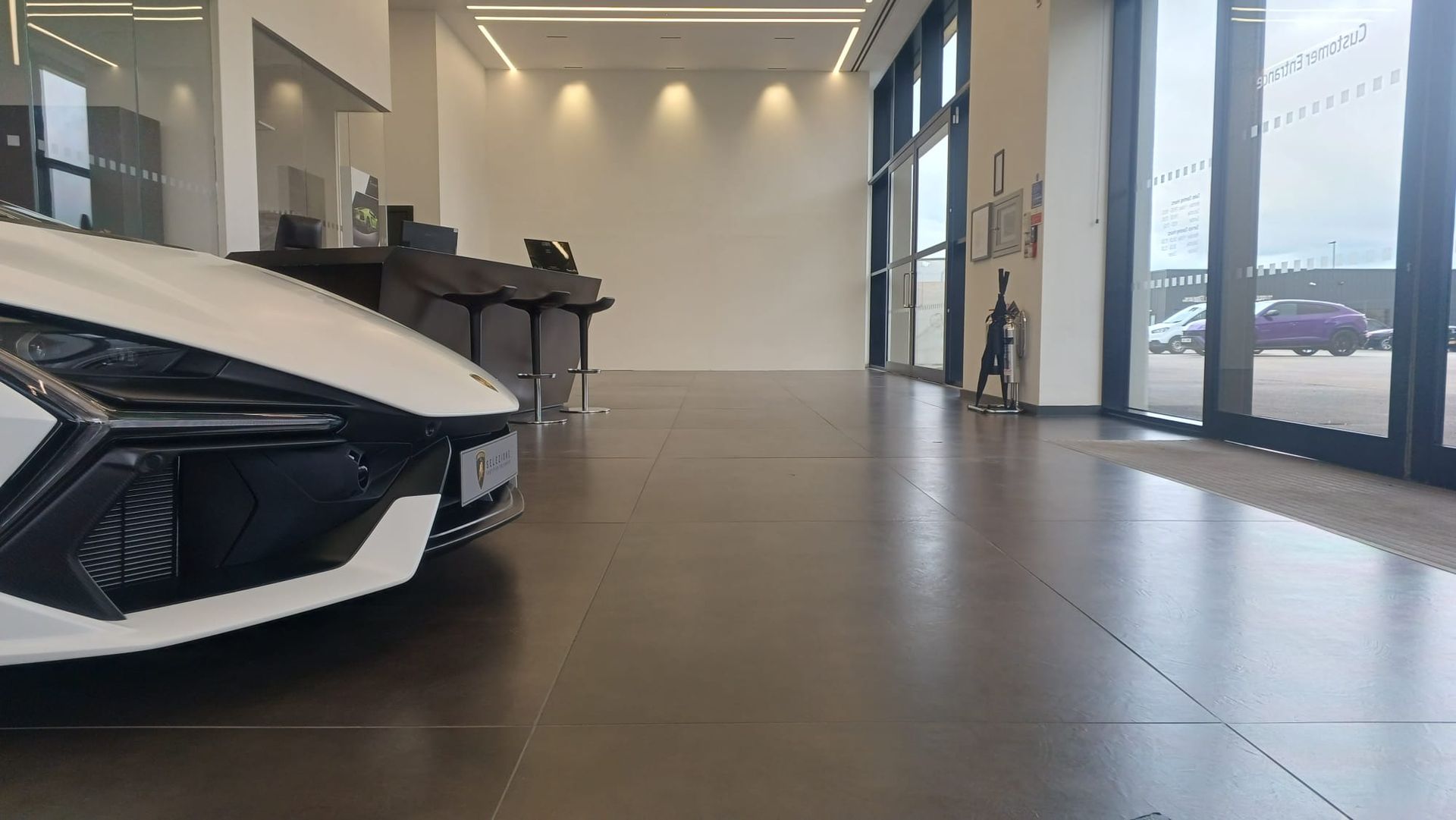 Luxury commercial refresh – timeless neutral palette and protective coatings creating an elegant backdrop 