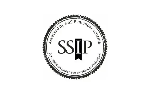 Accredited by a SSIP member scheme logo – robust health and safety compliance