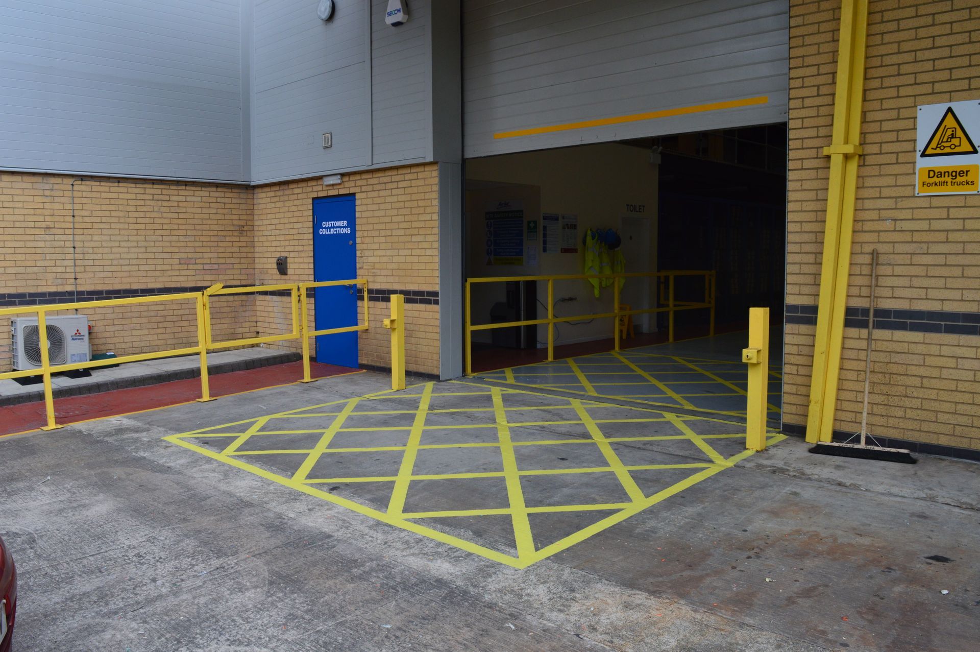 industrial - commercial - floor paint - exterior painting and decorating - line marking - safety area