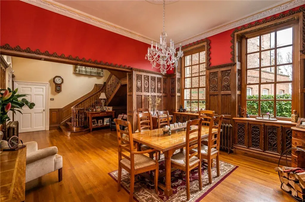 interior hallway painting and decorating - wood panelling - detailed - decorative finishes