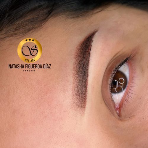 A close up of a woman 's eye by natasha figuera diaz