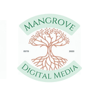 The logo for mangrove digital media shows a tree with roots