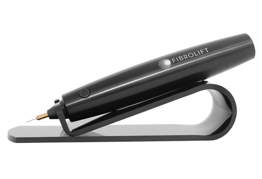 A Black Fibrolift Plasma Pen On Stand — Bersantai Medispa in Toukley, NSW