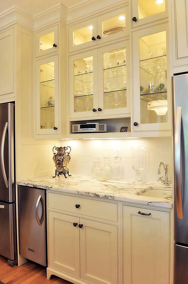 White Kitchen Cabinets — Countertop Specialists in Savannah, GA