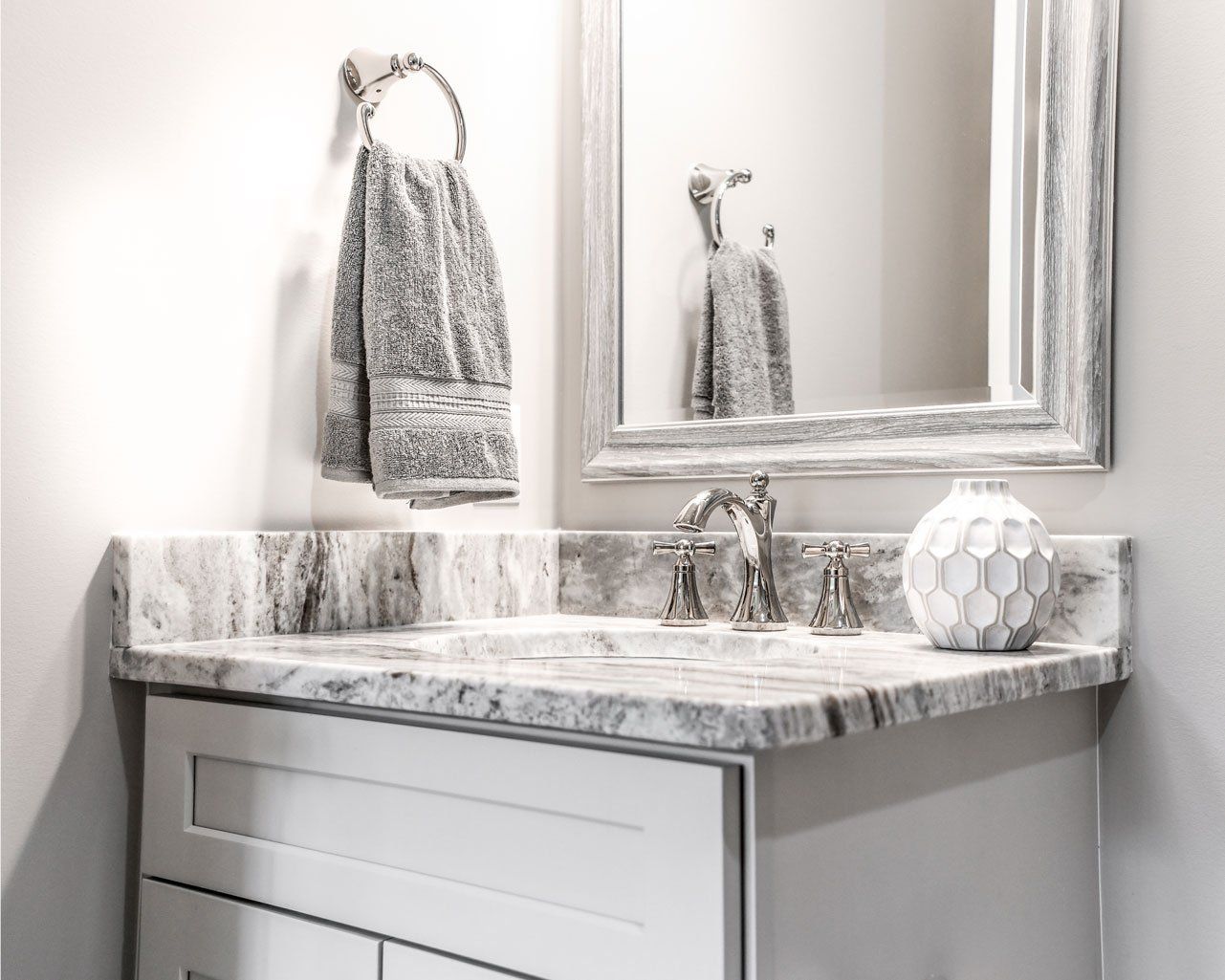Luxury Bathroom Sink — Marble Grey Bathroom Sink in Savannah, GA