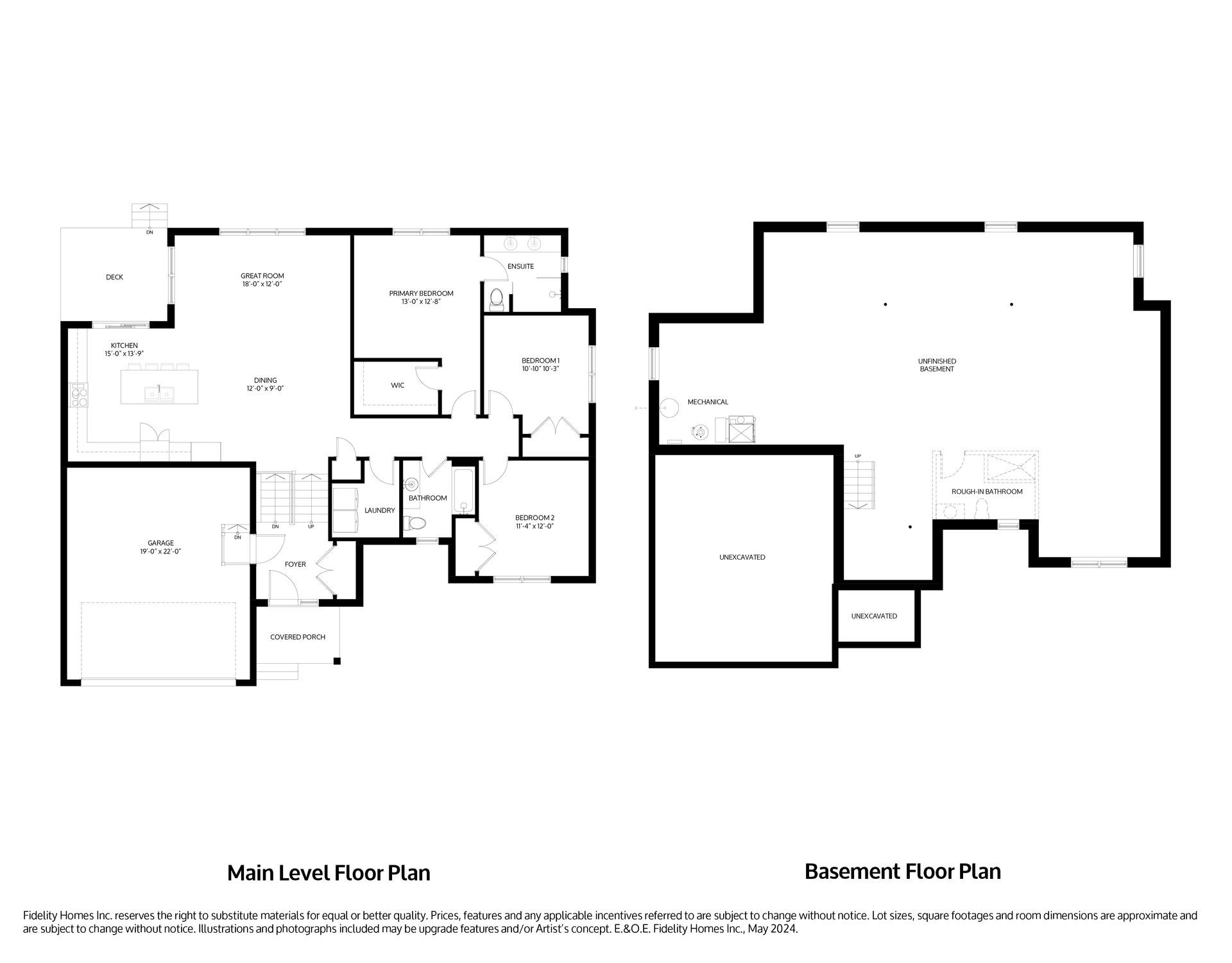 A black and white floor plan of the Winberg model at Eastfields in Colborne