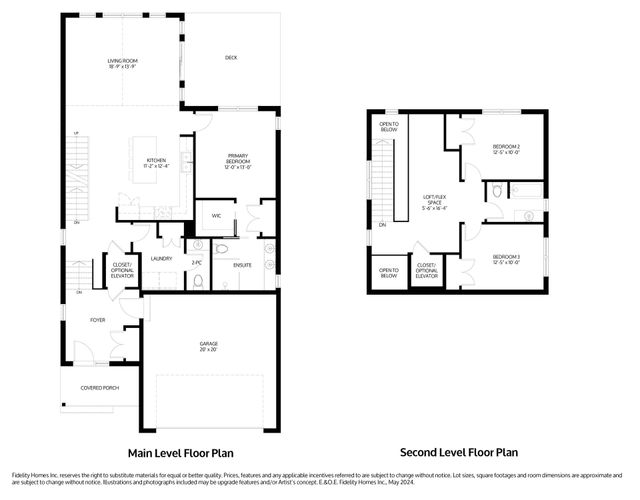 A black and white floor plan of the Brigitta model at Eastfields in Colborne
