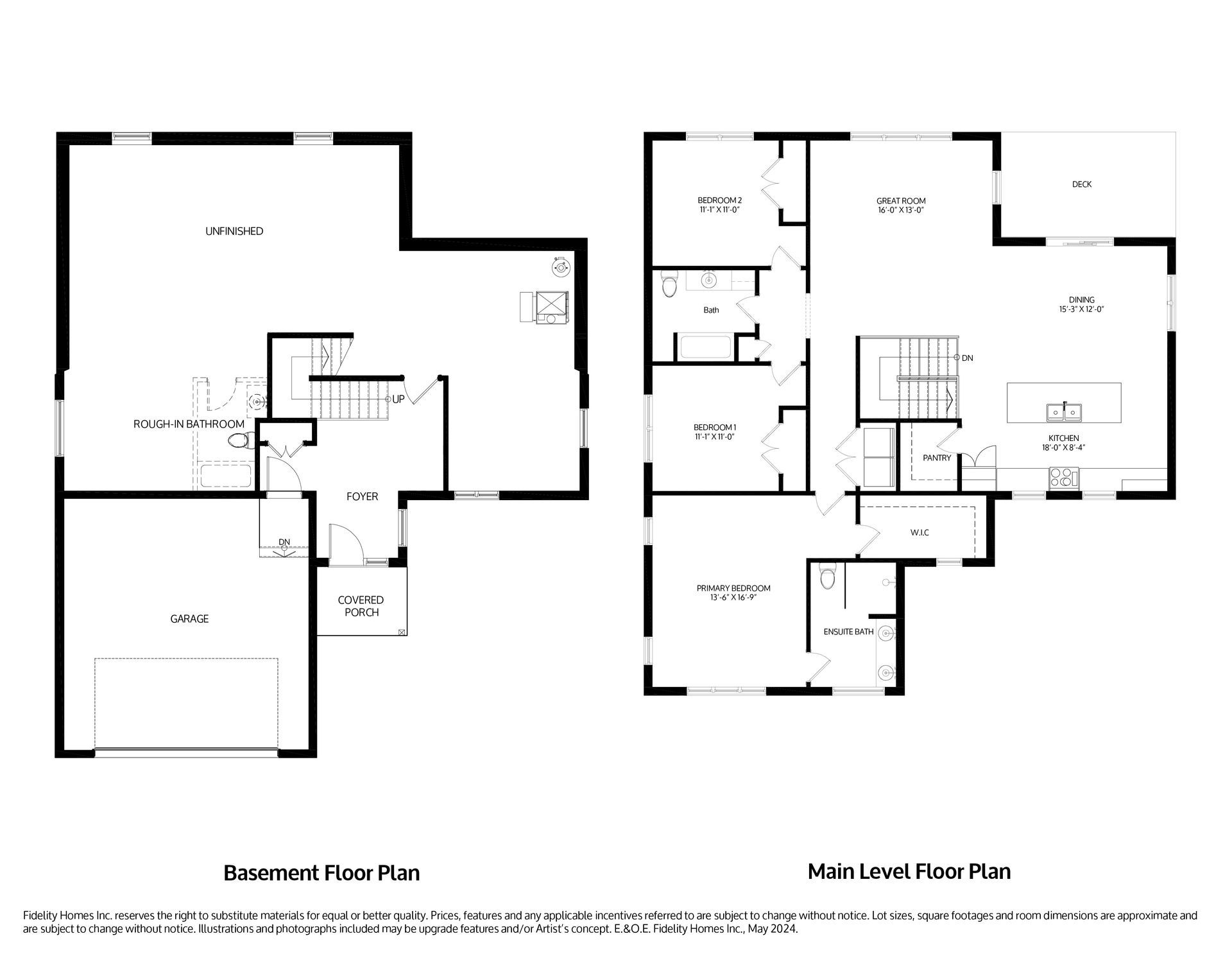 A black and white floor plan of the Rayna model at Eastfields in Colborne
