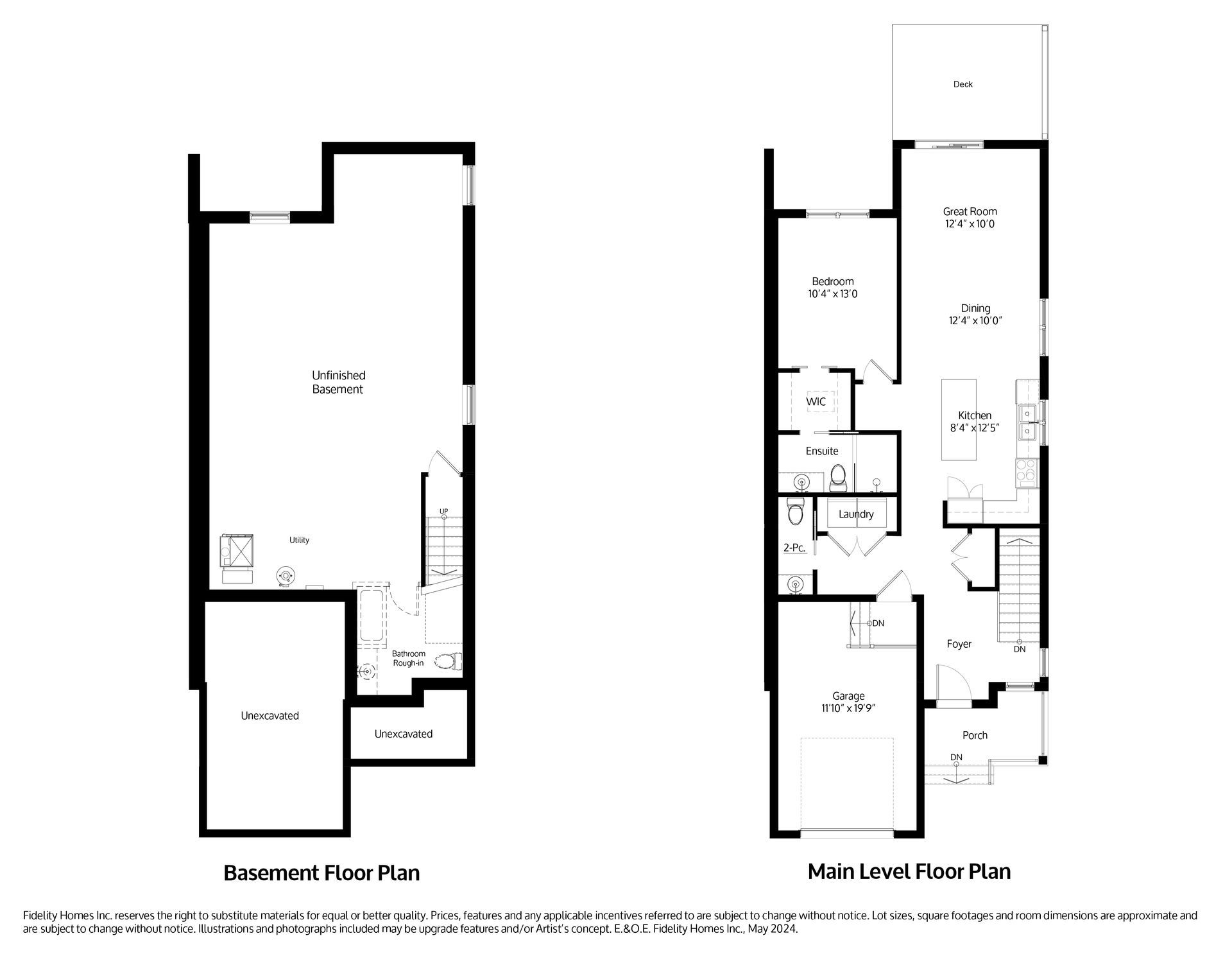 A black and white floor plan of the Lisbeth model at Eastfields in Colborne