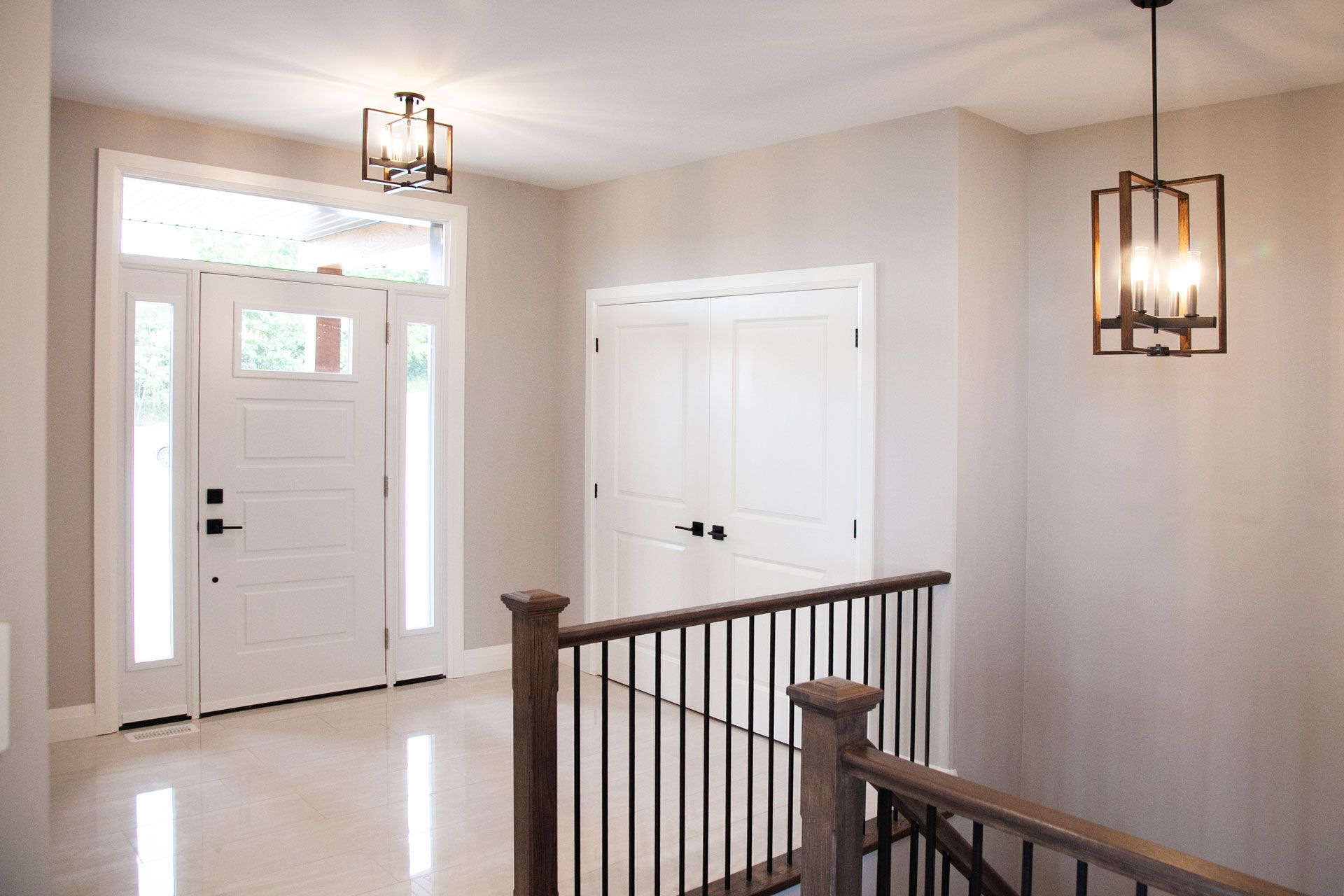 Foyer of a Fidelity Homes Signature build in Cramahe Township