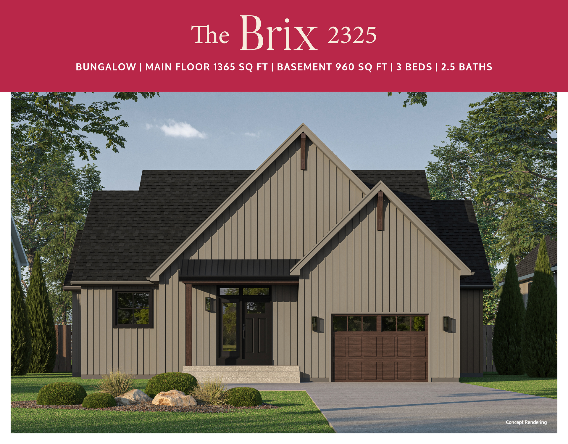 An artist 's impression of the Brix model in Colborne Ontario