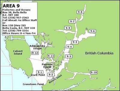 Rivers Inlet Fishing Map Rivers Inlet Salmon Fishing Report