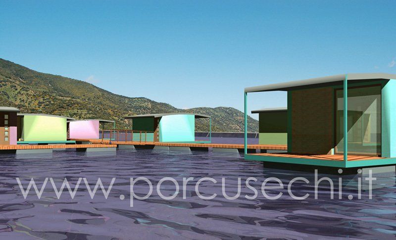 progetto per case sull'acqua
