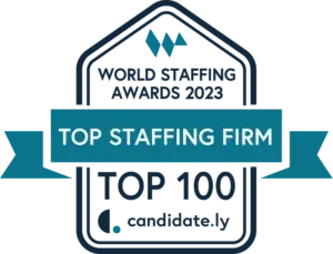 World staffing awards 2023 top staffing firm top 100 candidate.ly